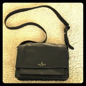 Kate Spade Black Pebbled Leather Crossbody Bag